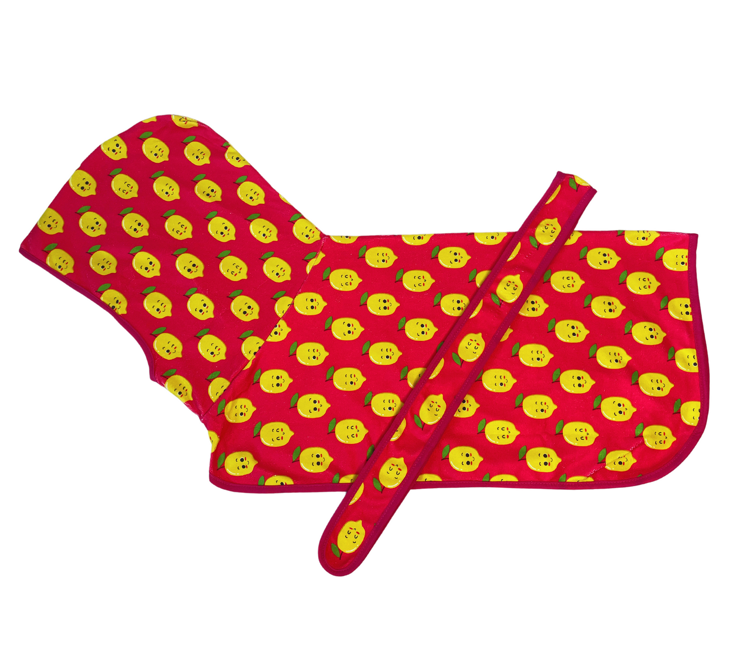 Pink Happy Lemons Pink Dog Robe Microfibre Dog Robe Beachrobe Bathrobe  Australia Pet Supplies Australia Dog Accessories Pet Accessories