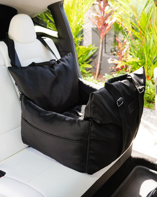 Premium Black Pet Car Seat