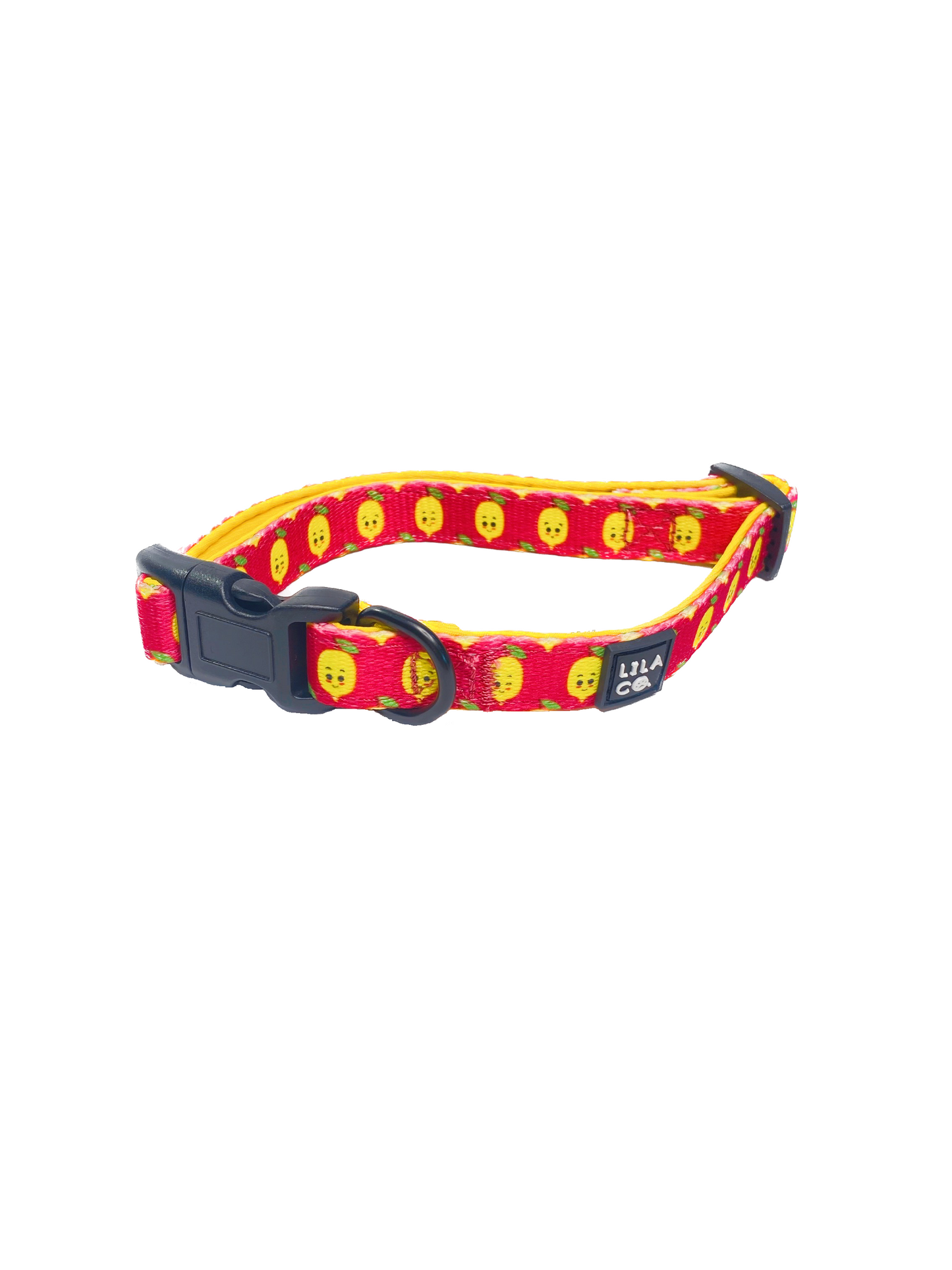 Pink Happy Lemons Adjustable Dog Collar Cat Collar  Australia Pet Supplies Australia Dog Accessories Pet Accessories