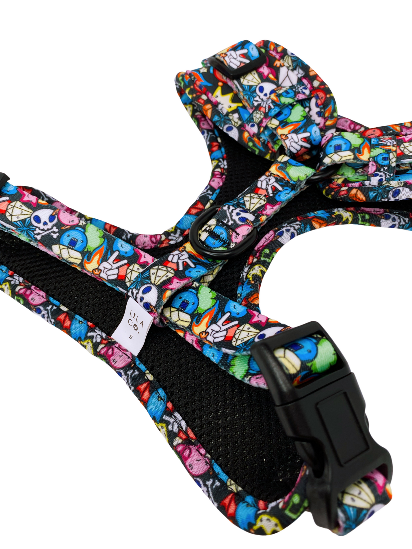 Black Gamer Characters Dog Harness Adjustable Dog Harness  Australia Pet Supplies Australia Dog Accessories Pet Accessories