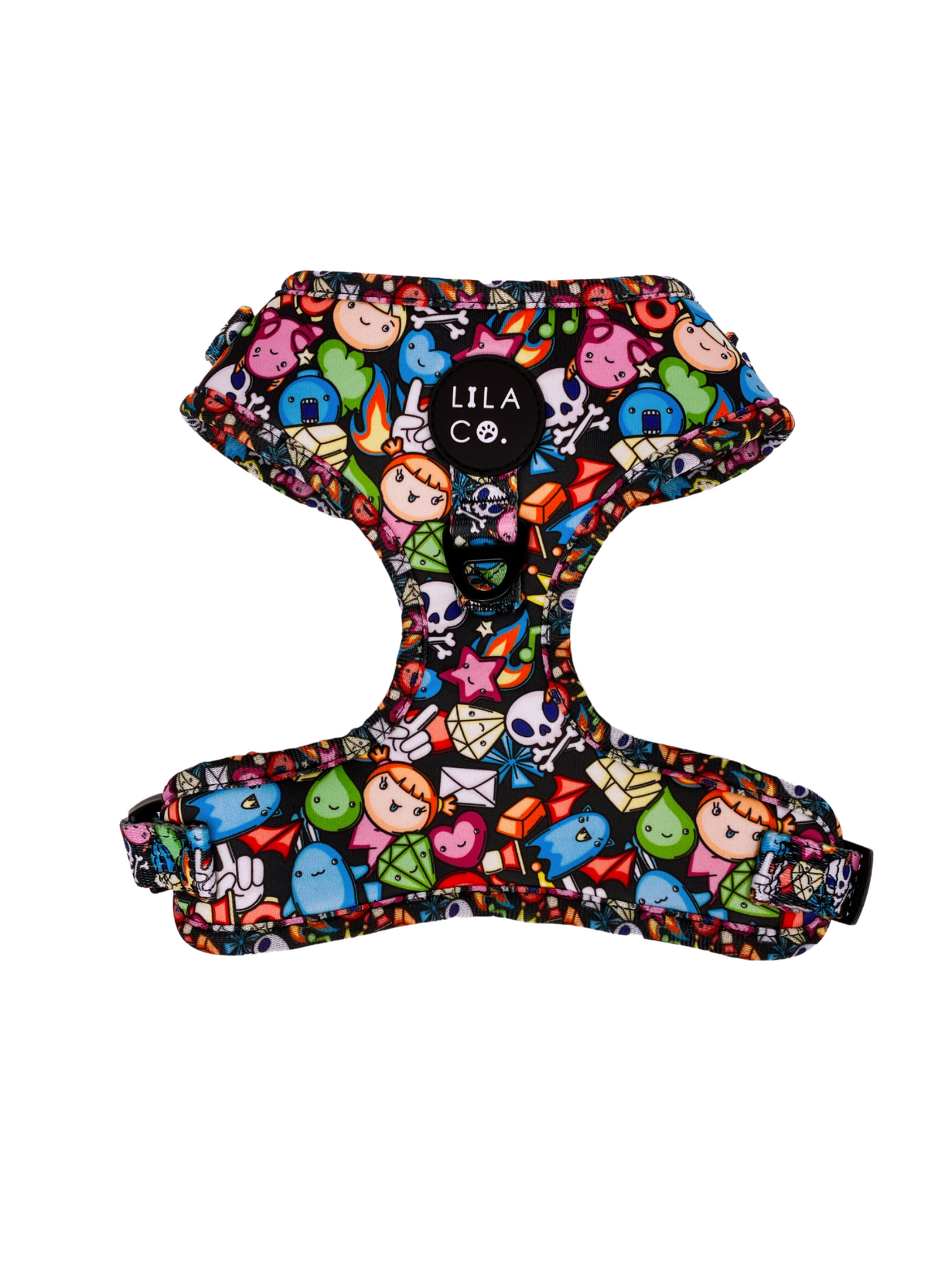Black Gamer Characters Dog Harness Adjustable Dog Harness  Australia Pet Supplies Australia Dog Accessories Pet Accessories