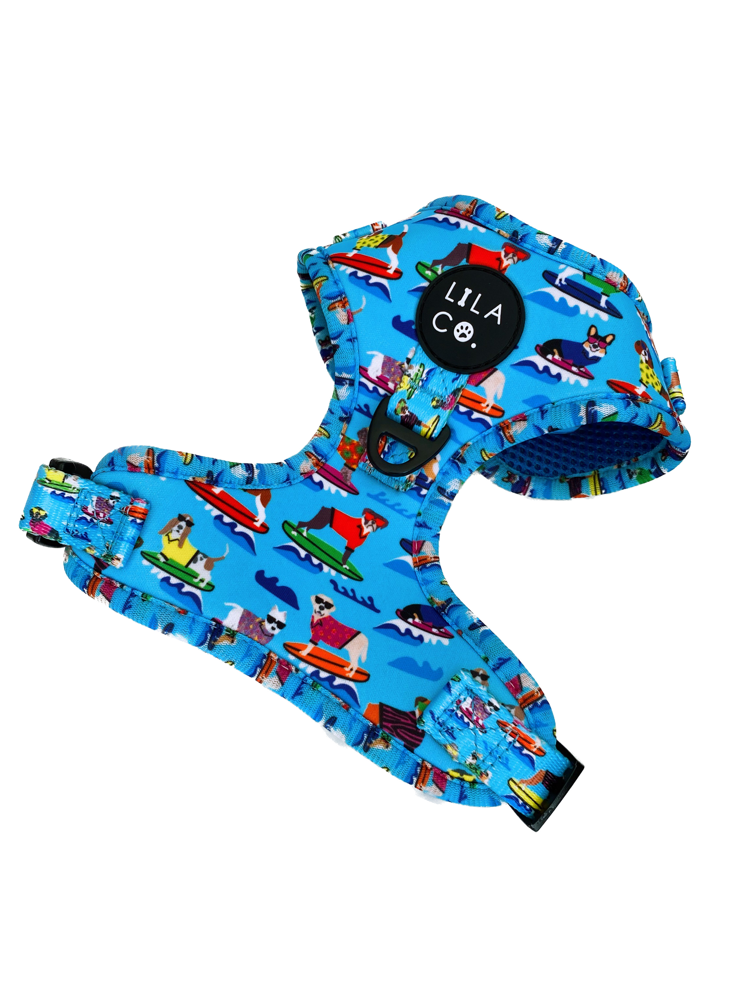 Blue Surf Dogs Print Adjustable Dog Harness  Australia Pet Supplies Australia Dog Accessories Pet Accessories