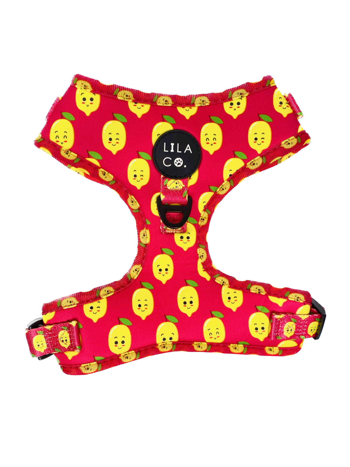 Pink Happy Lemons Dog Harness Adjustable Dog Harness  Australia Pet Supplies Australia Dog Accessories Pet Accessories