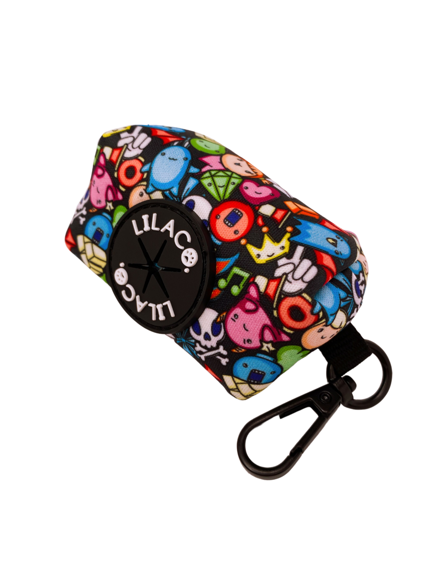 Black Gamer Character Poop Bag Holder  Australia Pet Supplies Australia Dog Accessories Pet Accessories