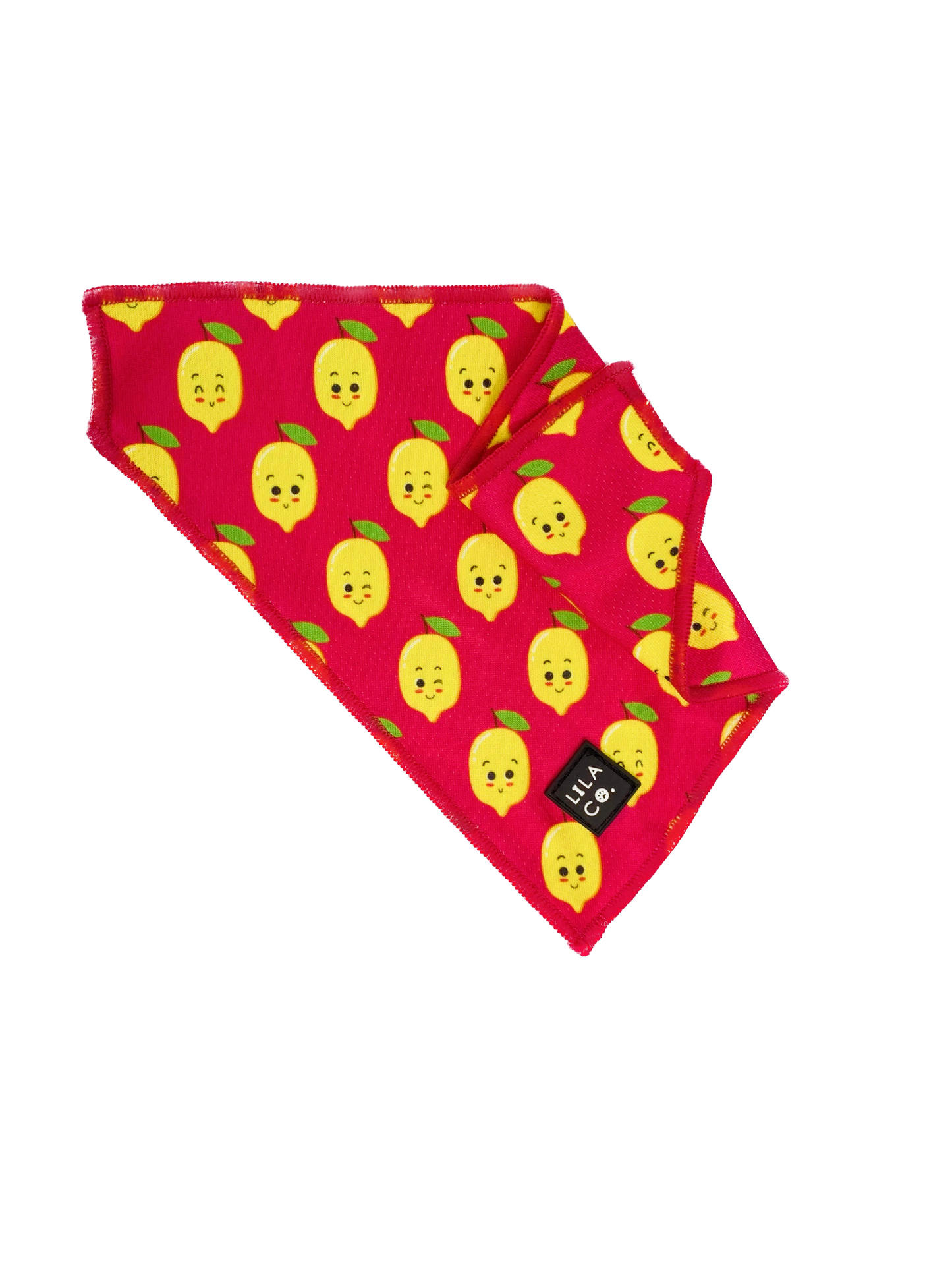 Pink Happy Lemons Print Dog Collar Dog Bandana Australia Pet Supplies Dog Accessories Australia