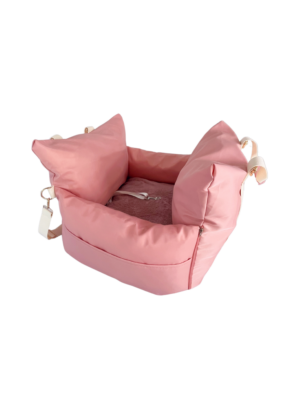 Premium Baby Pink Pet Car Seat