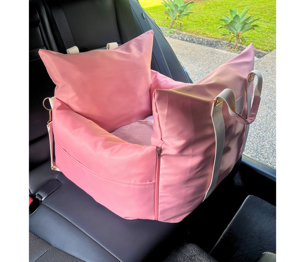 Premium Baby Pink Pet Car Seat