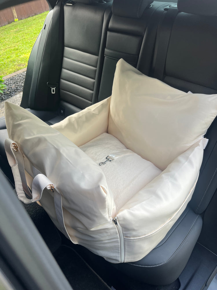 
                  
                    Premium Cream Pet Car Seat
                  
                