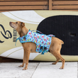 Medium Surf Dogs Print Life Jacket Float Vest on Sheba the Staffy