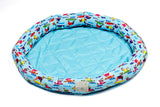 Blue Surf Dogs Print print small, medium and large water resistant cooling dog and pet bed pet accessory