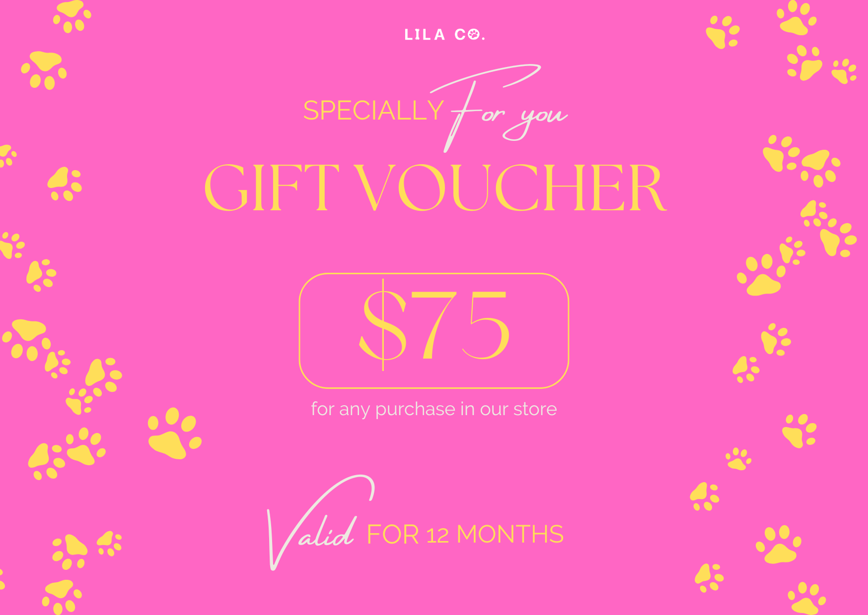 $75 Lila Co. Gift Card
