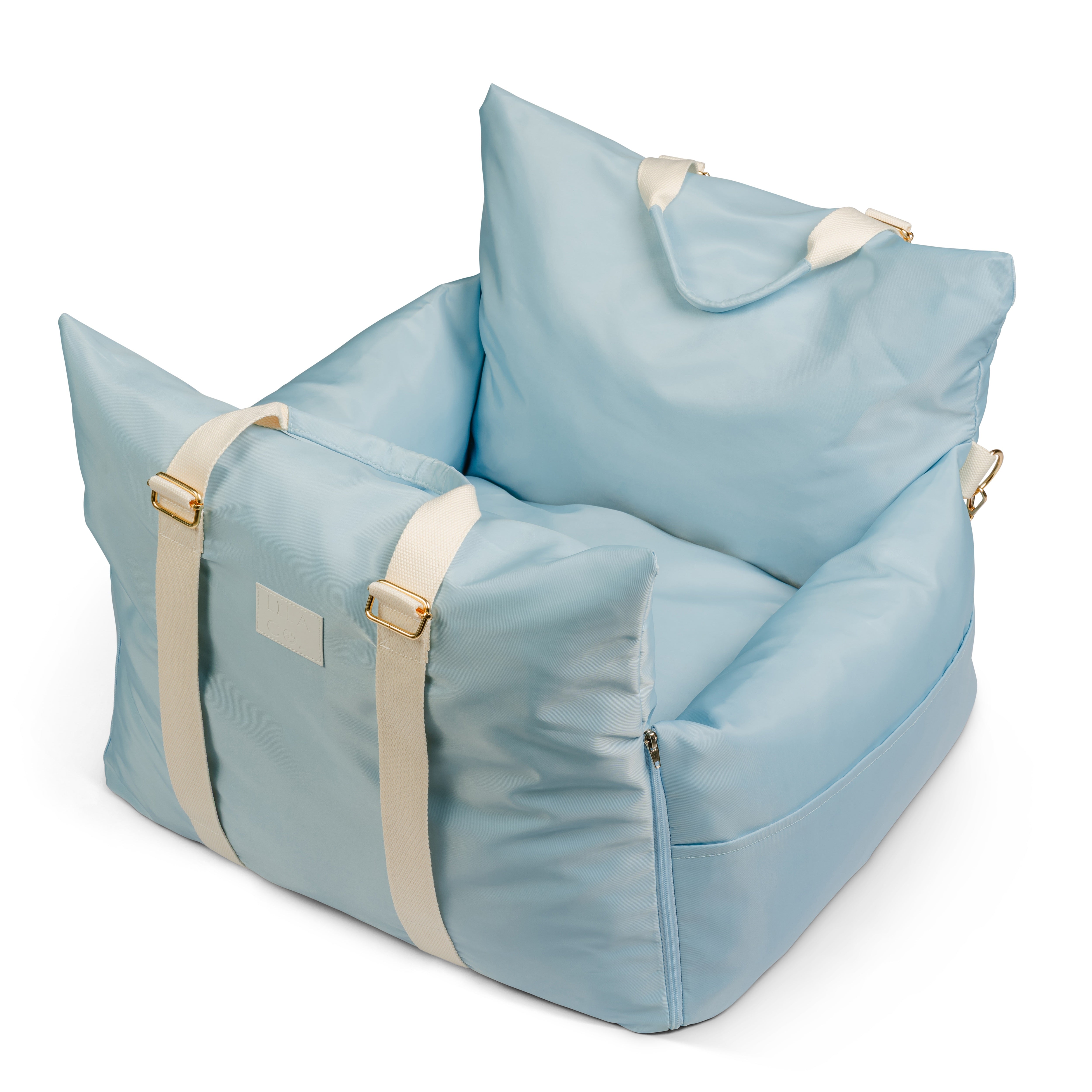Premium Baby Blue Pet Car Seat