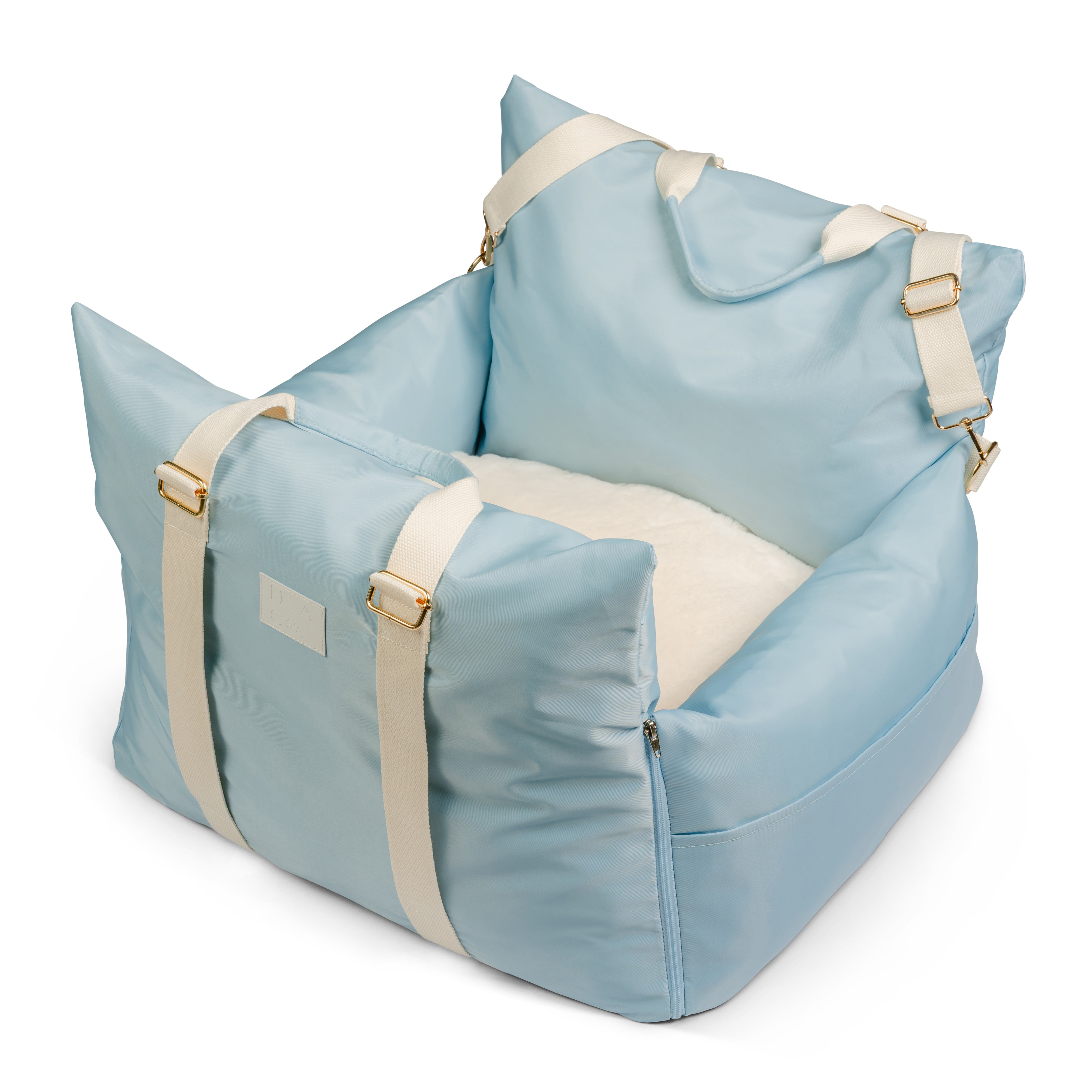Premium Baby Blue Pet Car Seat