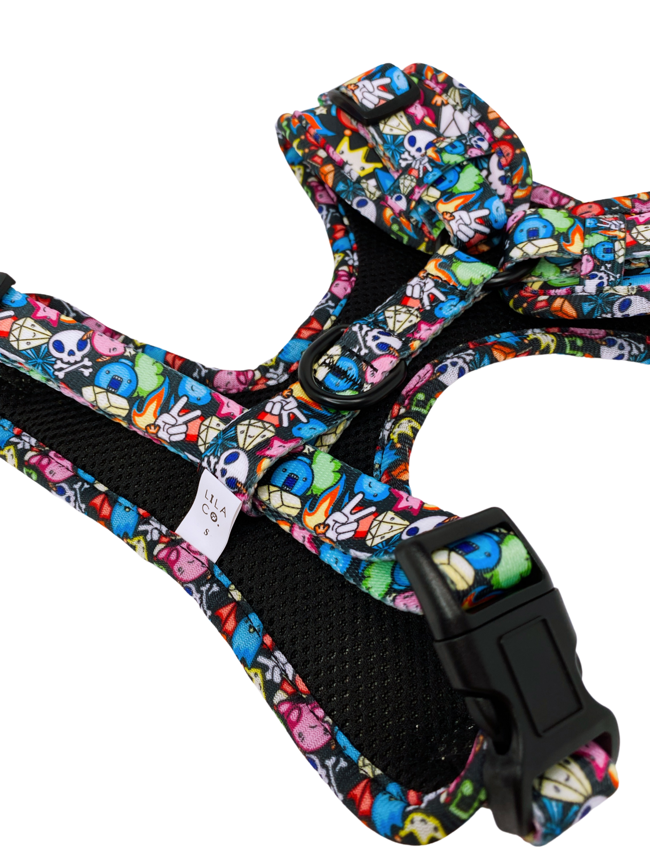 Black Gamer Characters Dog Harness Adjustable Dog Harness  Australia Pet Supplies Australia Dog Accessories Pet Accessories 