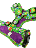 Green Donut Animals Dog Harness Adjustable Dog Harness  Australia Pet Supplies Australia Dog Accessories Pet Accessories 