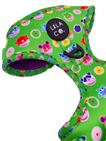Donut Animals Print Green Adjustable Dog  Harness Australia Pet Supplies