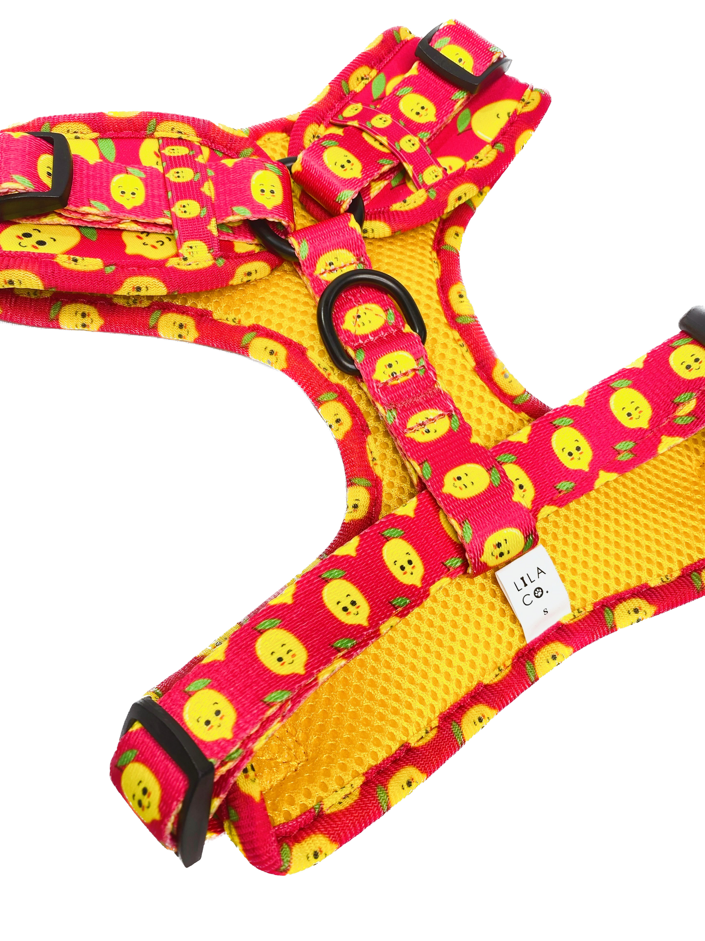 Pink Happy Lemons Adjustable Dog Harness on Jack Russell  Australia Pet Supplies Australia Dog Accessories Pet Accessories 