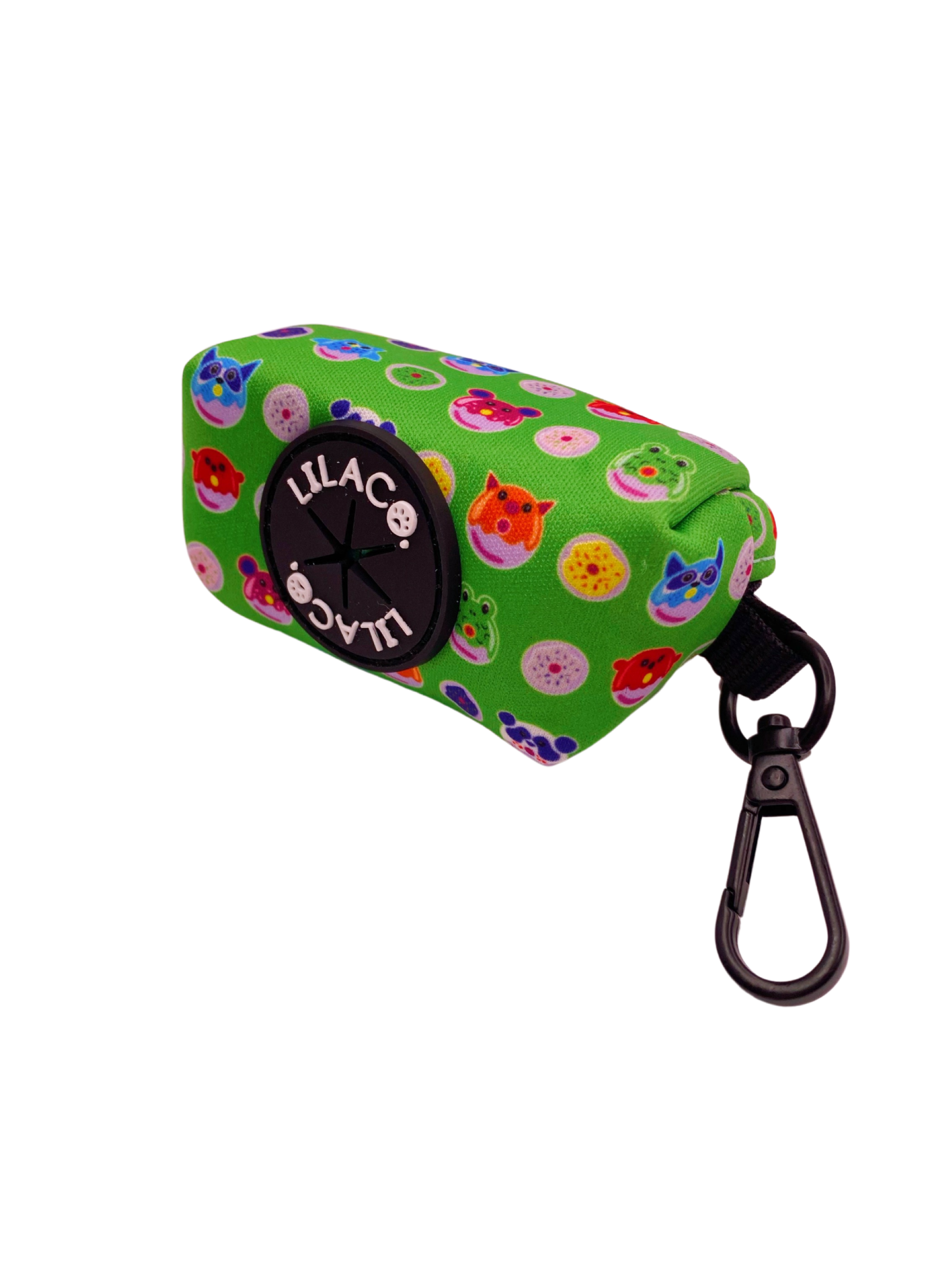 Green Donut Animals Dog Poop Bag Holder  Australia Pet Supplies Australia Dog Accessories Pet Accessories 