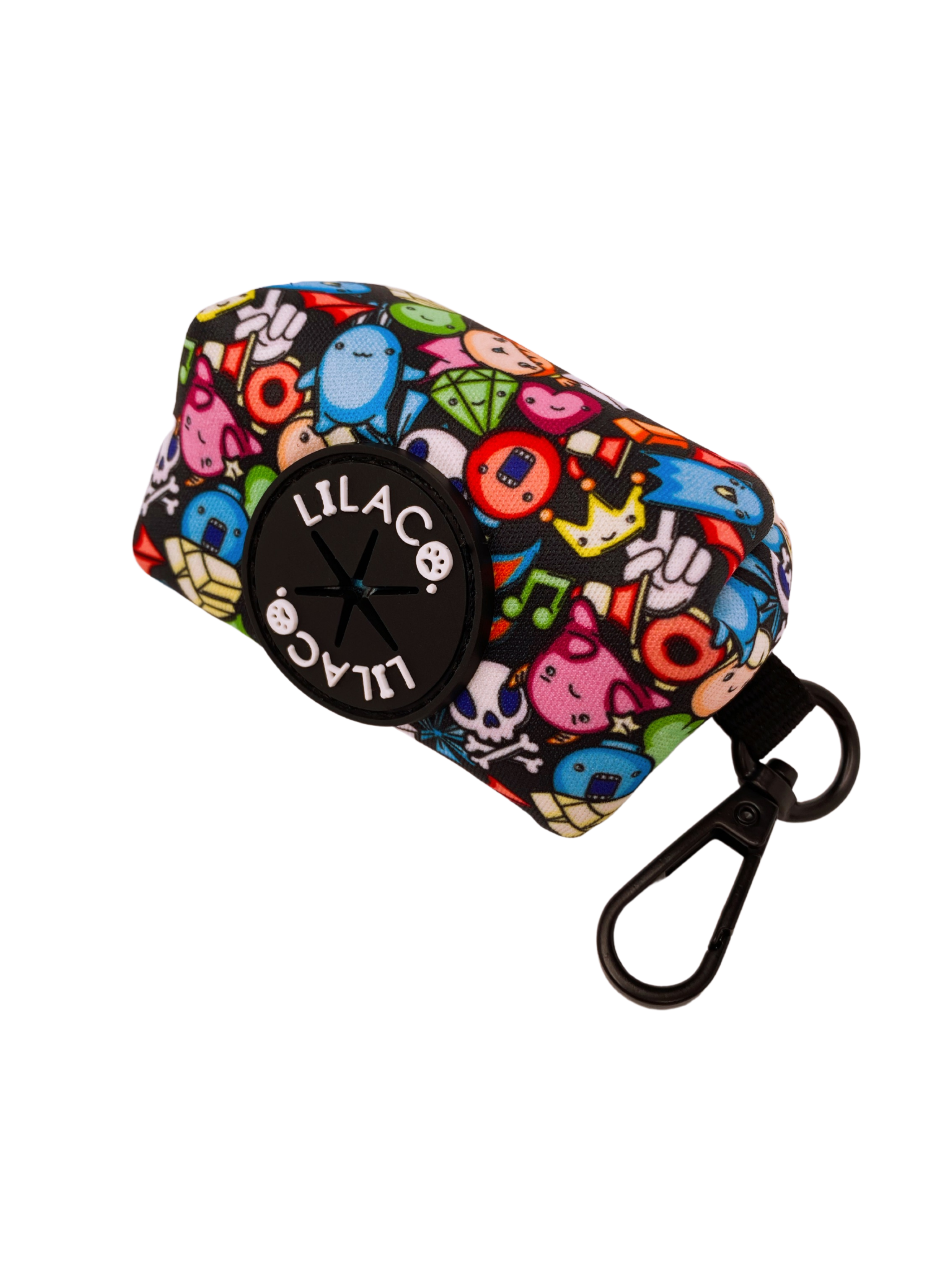 Black Gamer Characters Poop Bag Holder  Australia Pet Supplies Australia Dog Accessories Pet Accessories 